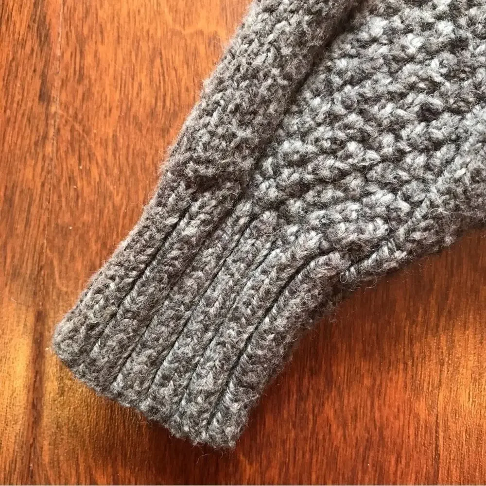 OshKosh B’Gosh, Cozy Gray Cardigan, Shawl Collar, Size 3 Months
